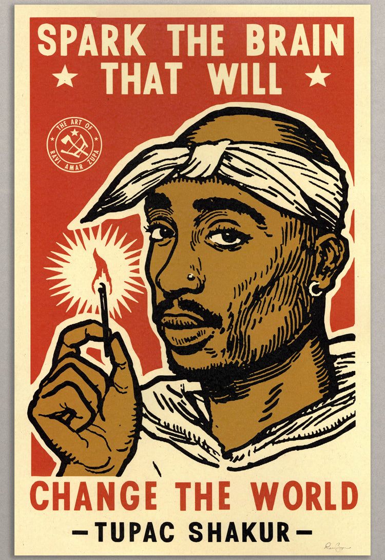 Tupac Spark The Brain Print