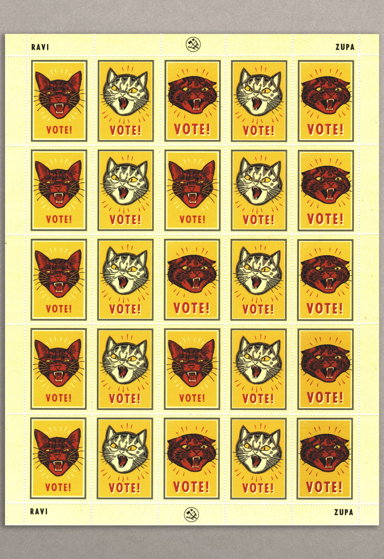 Vote! Stamp Sheet
