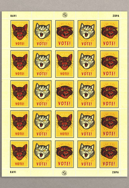 Vote! Stamp Sheet