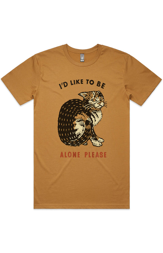 Alone Please Tee - Camel