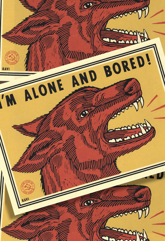Alone and Bored Print