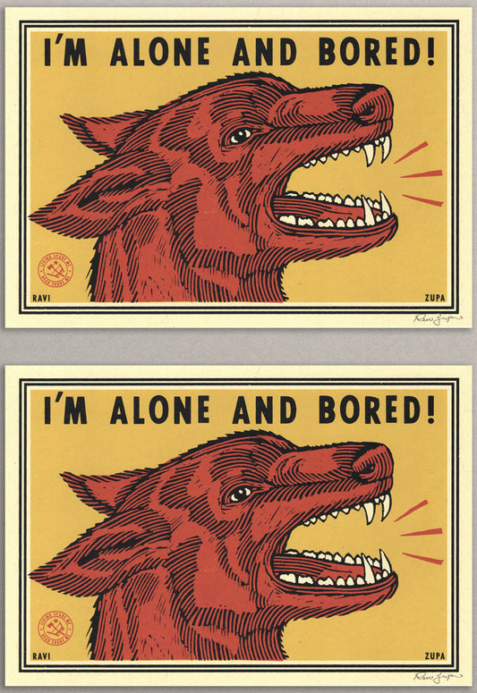 Alone and Bored Print