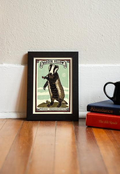 Badger Fellow Print