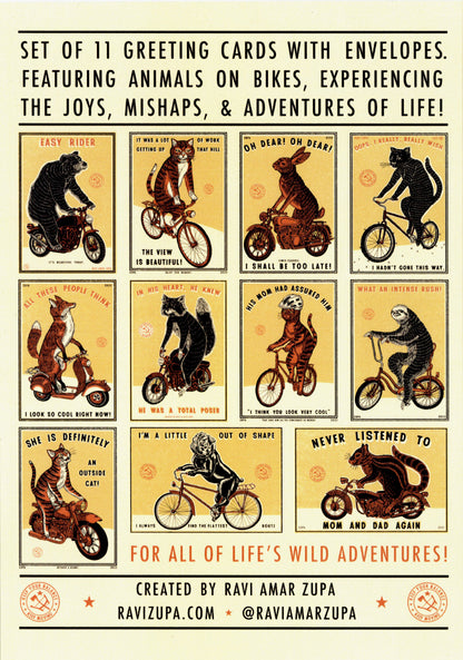 Bike Adventures Greeting Cards