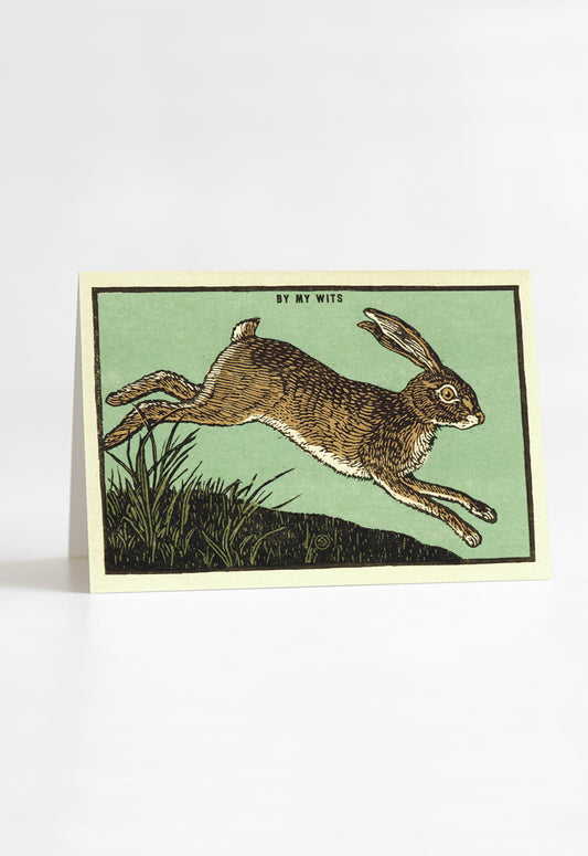 By My Wits Greeting Card