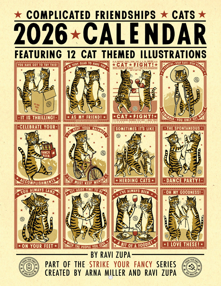 Cats Complicated Friendships 2026 Calendar