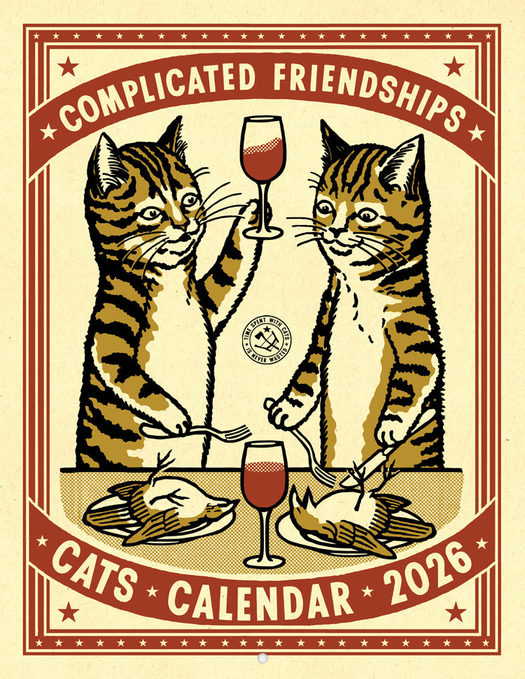 Cats Complicated Friendships 2026 Calendar