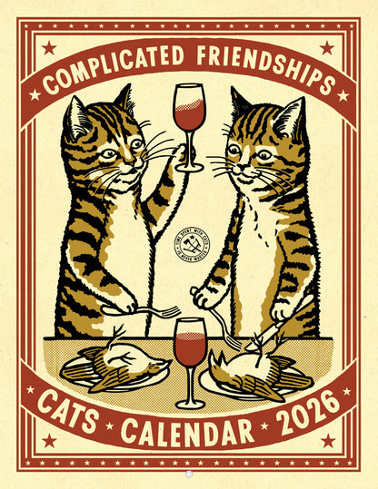 Cats Complicated Friendships 2026 Calendar