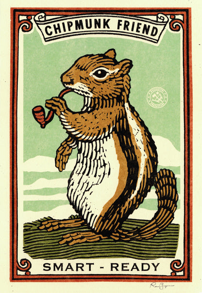Chipmunk Friend Print