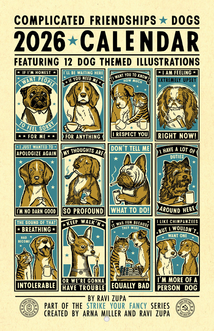 Dogs Complicated Friendships 2026 Calendar