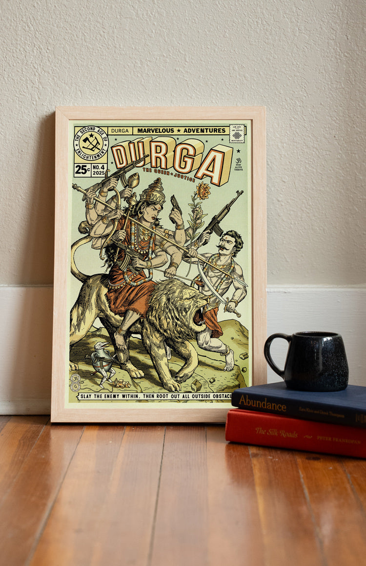 Durga Comic Print