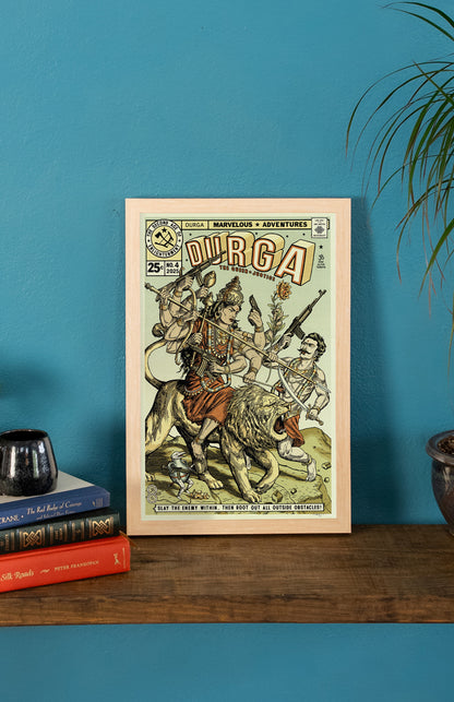 Durga Comic Print
