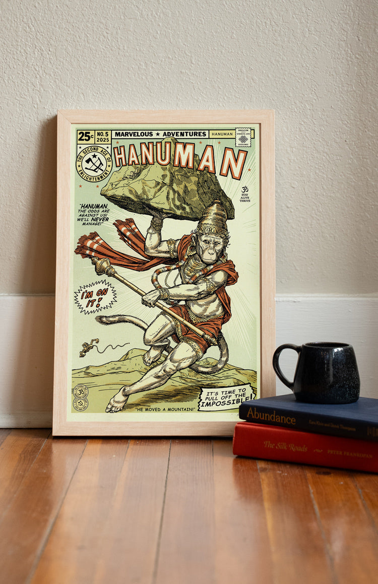 Hanuman Comic Print