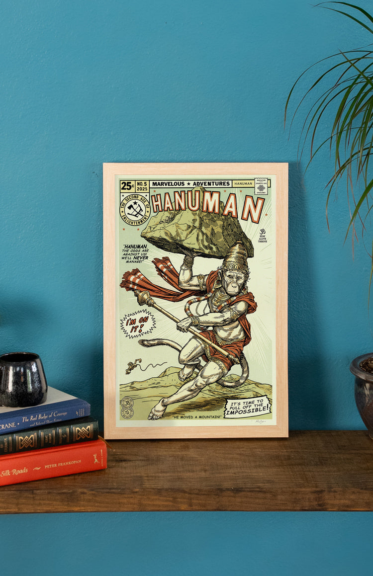 Hanuman Comic Print