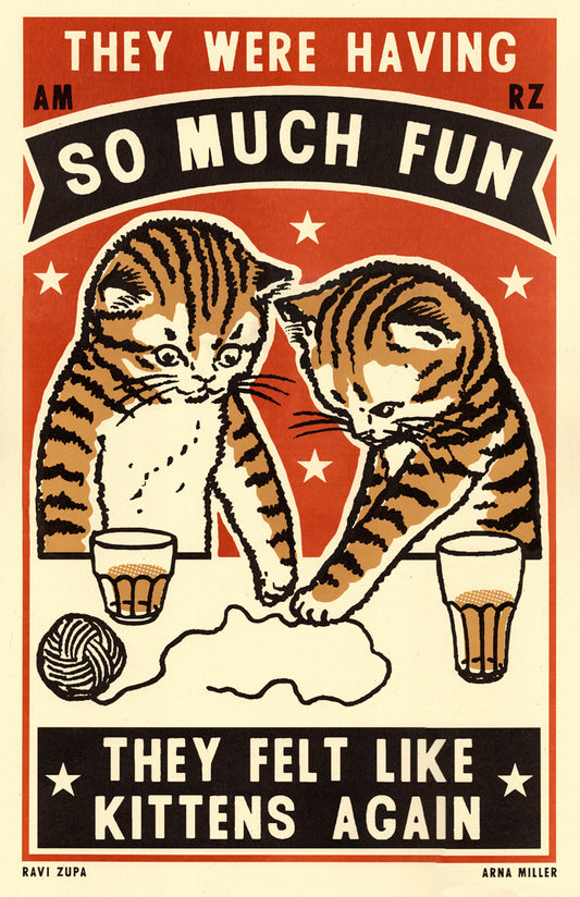 Kittens Again Print