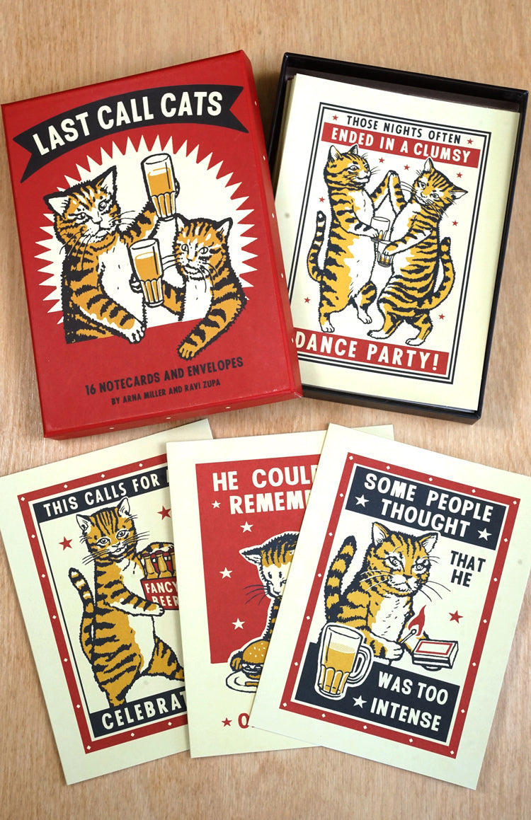 Last Call Cats Notecards