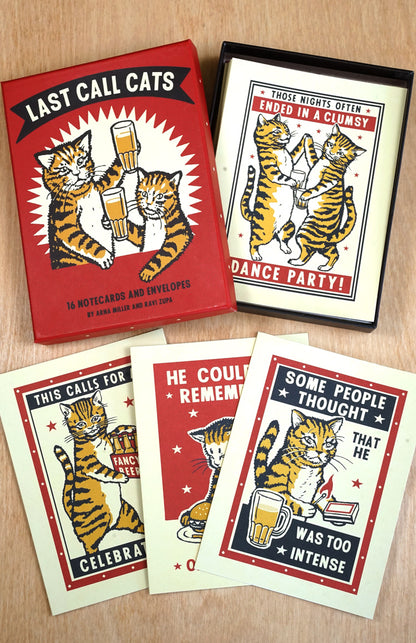 Last Call Cats Notecards