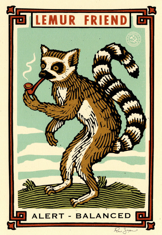 Lemur Friend Print
