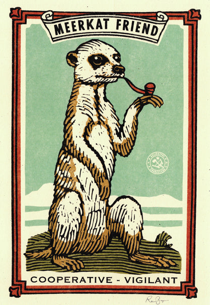 Meerkat Friend Print