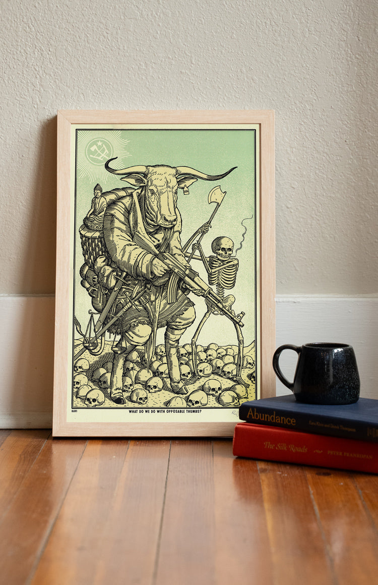 Minotaur, Opposable Thumbs Print