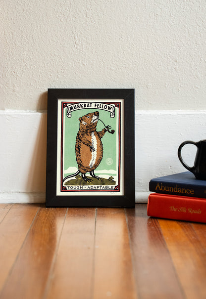 Muskrat Fellow Print