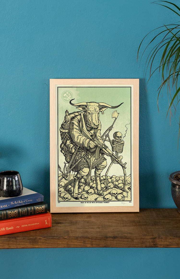 Minotaur, Opposable Thumbs Print