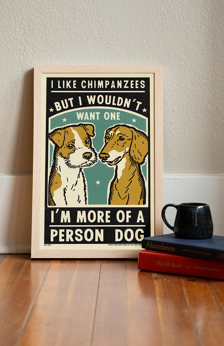 Person Dog Print