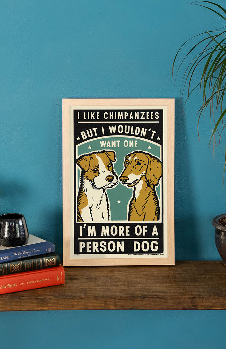 Person Dog Print