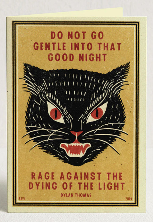 Rage Greeting Card