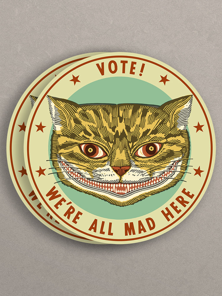 Cheshire Vote Sticker Two-Pack