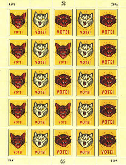 Vote! Stamp Sheet